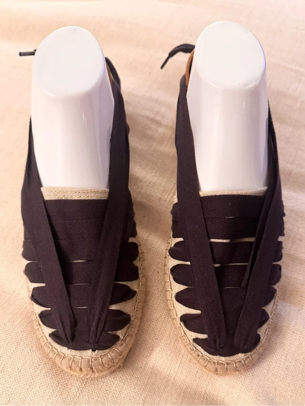 Naguisa Soc Ribbon Espadrille in Navy EU 41 US 8.5 Made in Spain